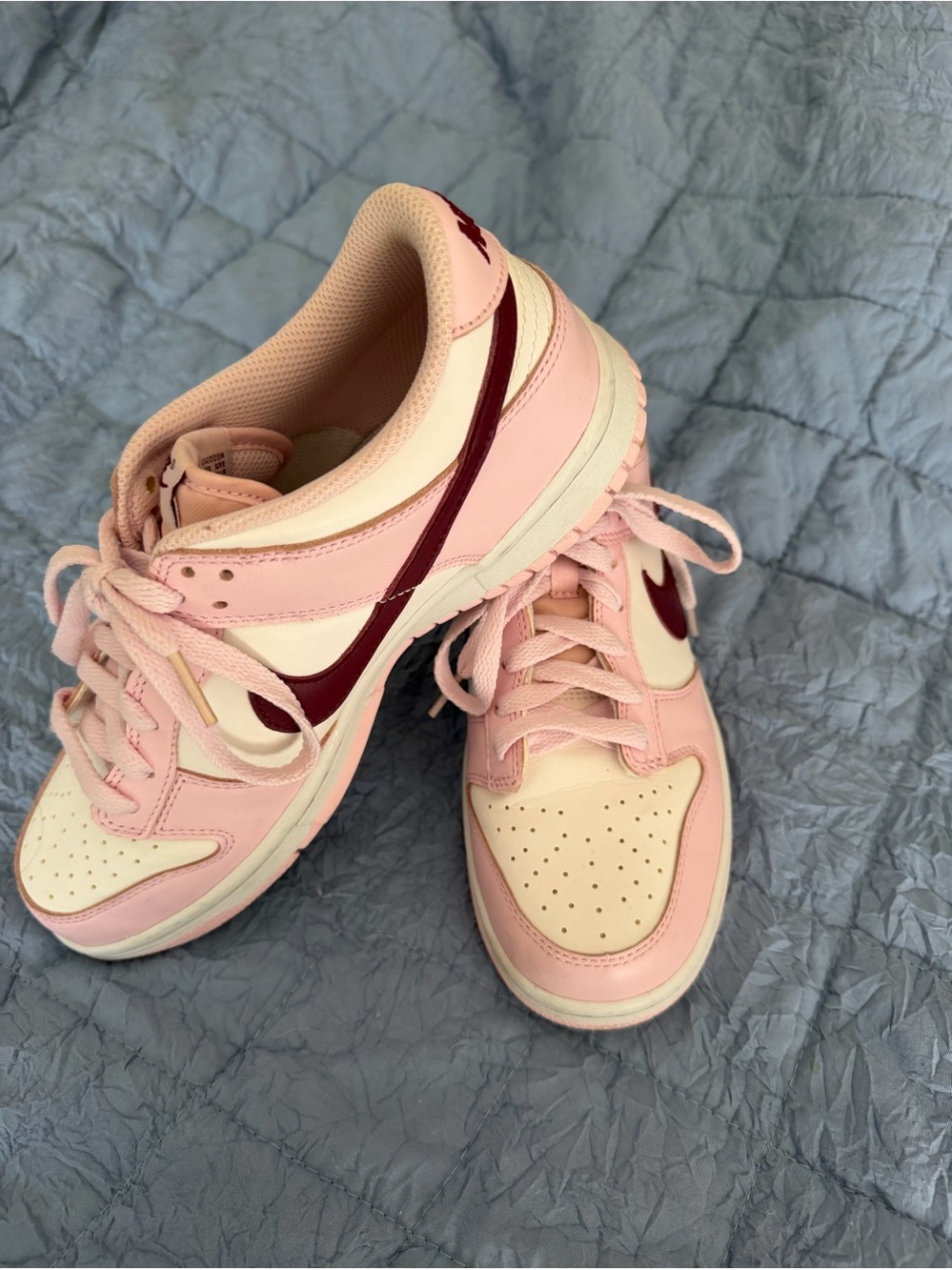 Nike Dunk Low Pink Foam Red White Size 7 Youth Womens 8.5